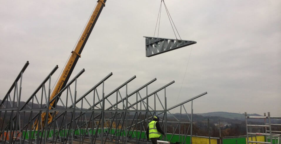 Construction of pitched roof