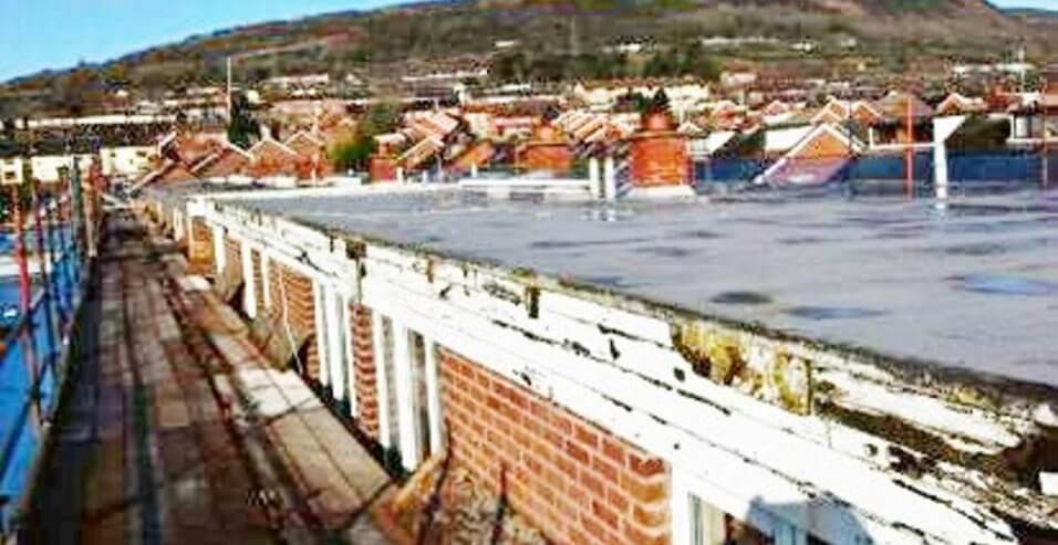 Lenadoon Avenue flat roof
