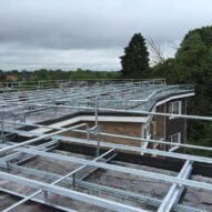 start of the roof build