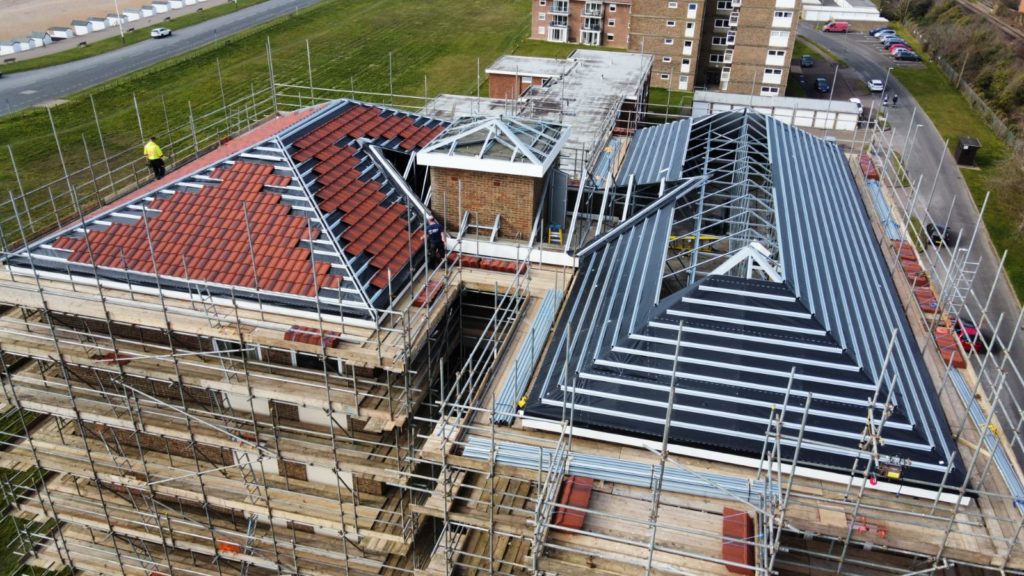 Roof under construction