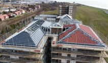 Cobham Towers during construction