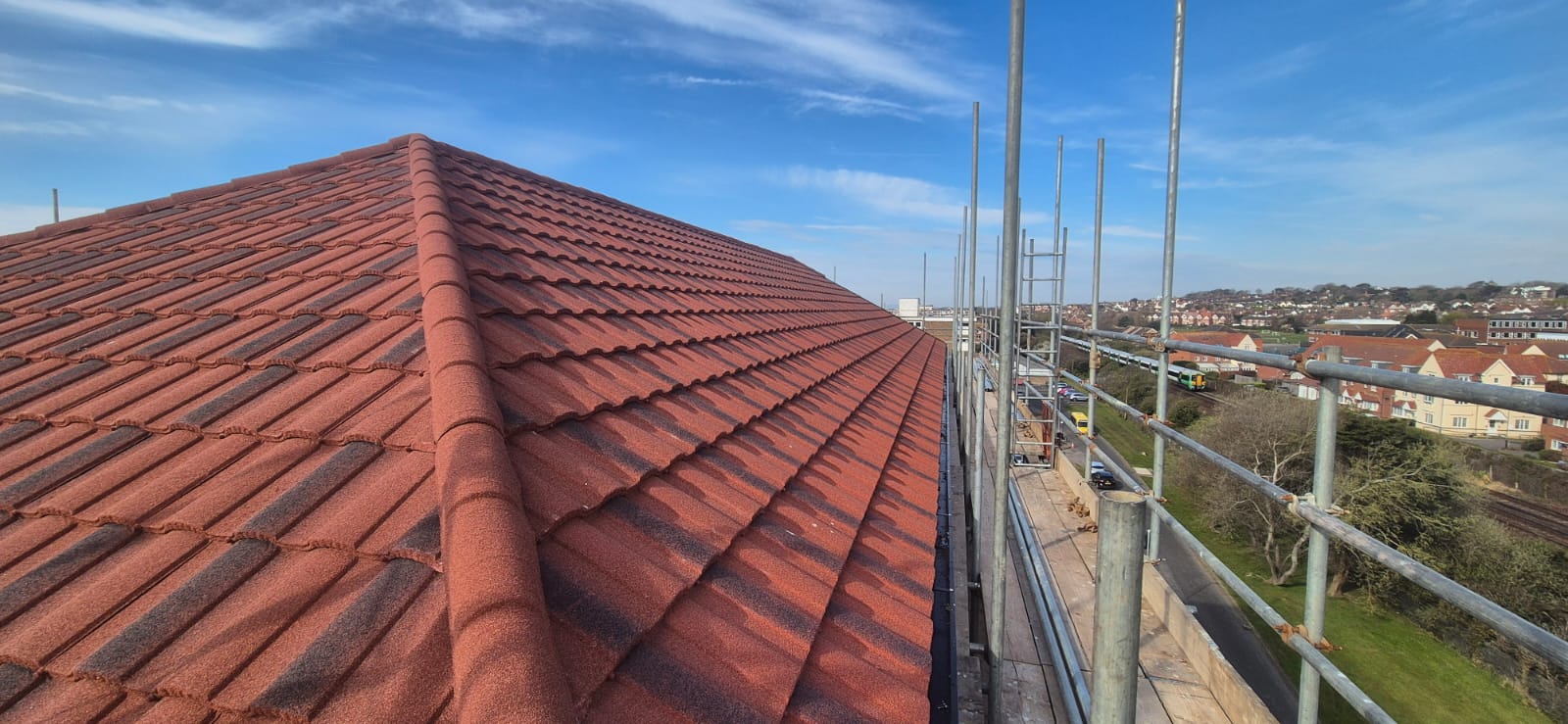Cobham Towers roof tiles